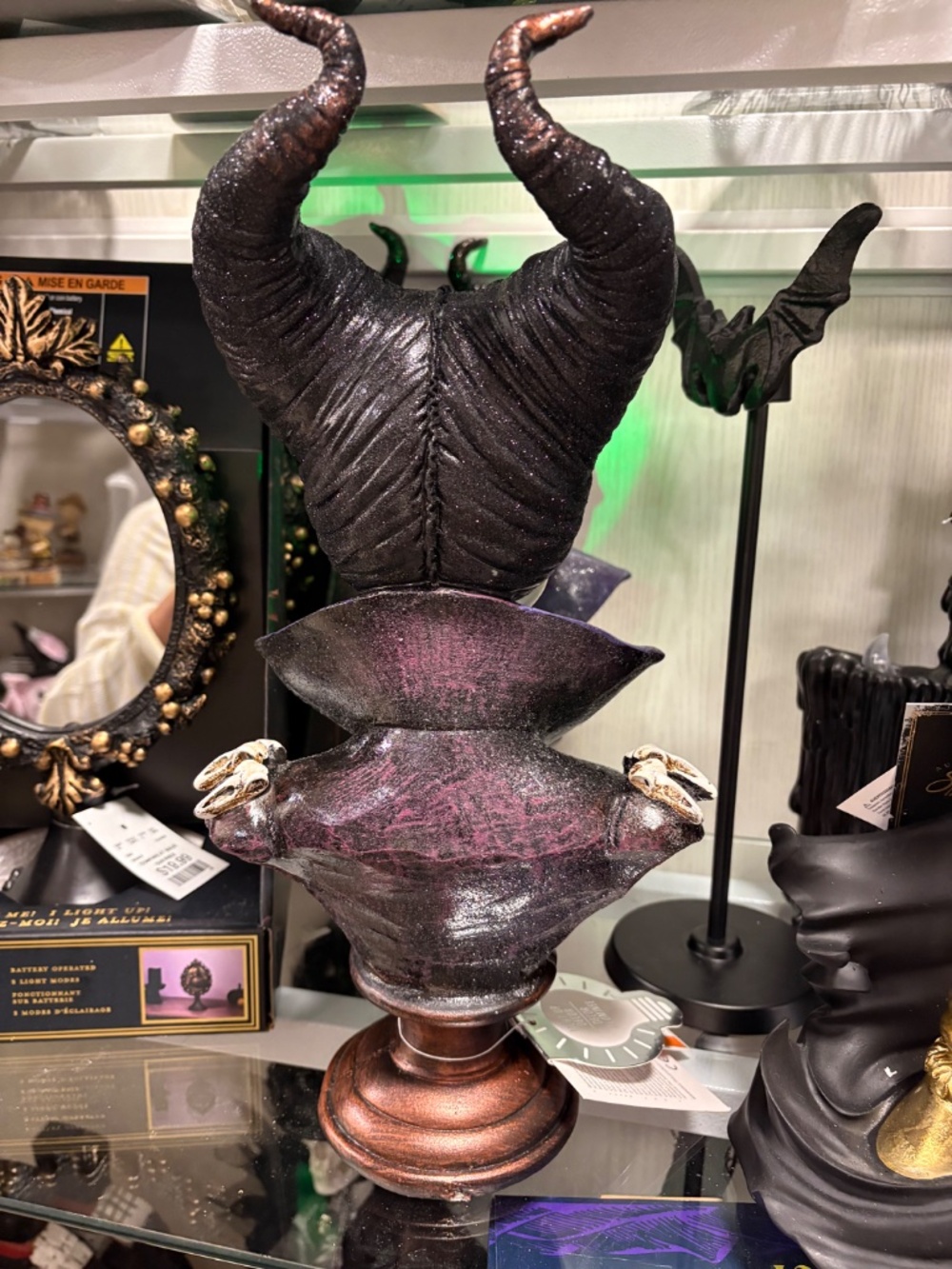 Rare Maleficent Halloween Bust LED light up eyes - Picture 6 of 7